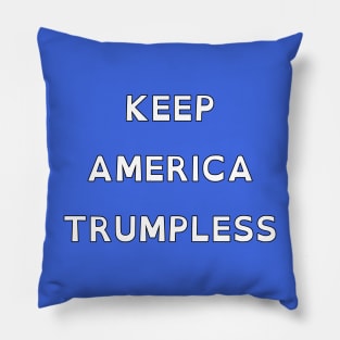 Keep America Trumpless (OpenDyslexic) Pillow