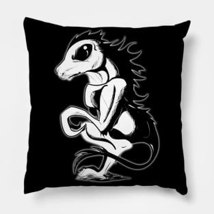 The drinker of goat's blood - Cryptozoology inspired art and designs Pillow