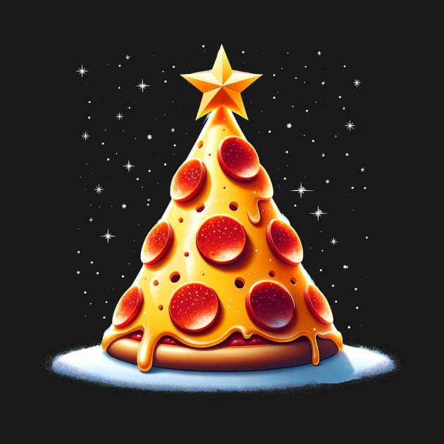Pizza Xmas Tree, Christmas Style Pizza Lover by dukito