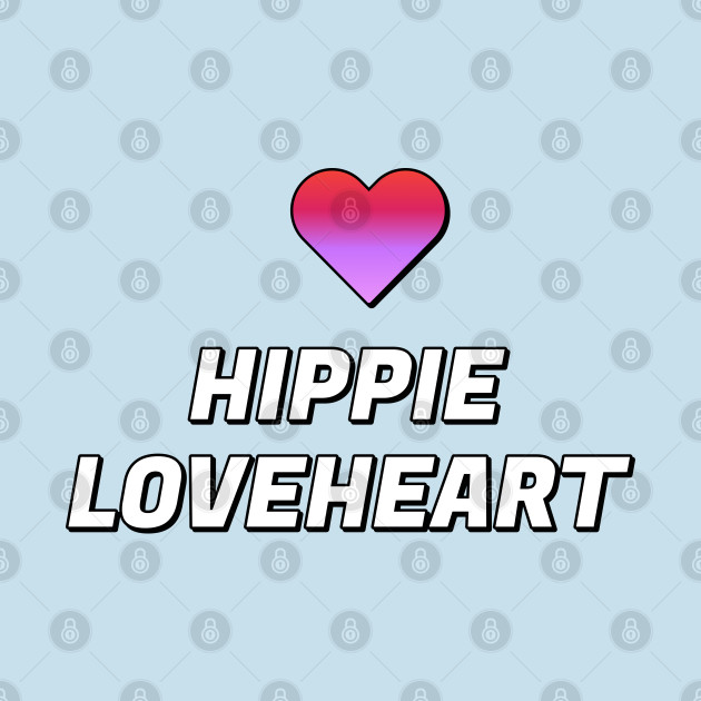 Disover HIPPIE LOVEHEART pink purple heart - Hippies - T-Shirt