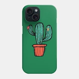 Cactus doodle Phone Case