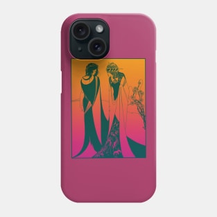 Salome and her mother (green on pink) Phone Case