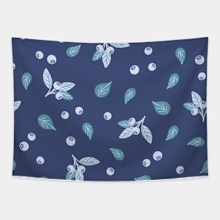 Blueberry pattern Tapestry