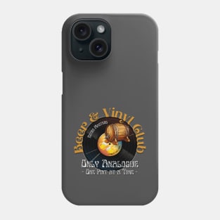 Beer & Vinyl Club - Only Analogue - one pint at a time Phone Case