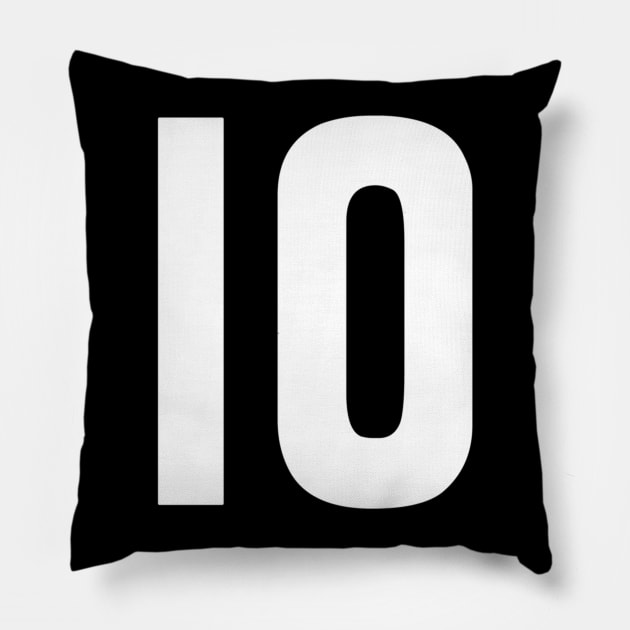 AFL Number 10 Pillow by stvieseicon