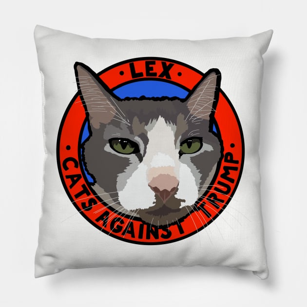 CATS AGAINST TRUMP - LEX Pillow by SignsOfResistance