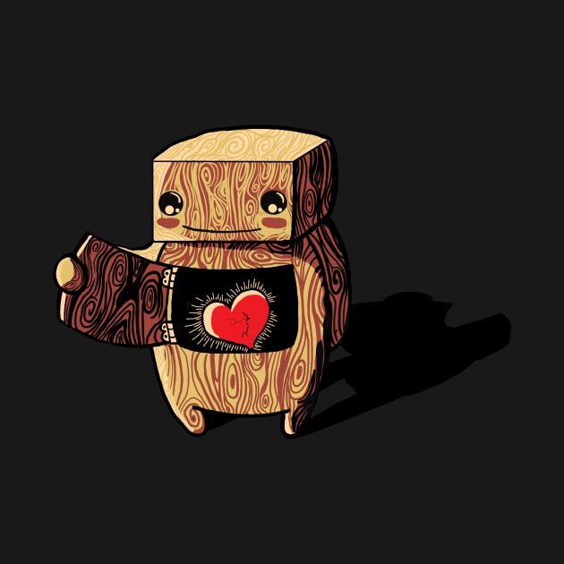 My wooden robot by SmannaTales