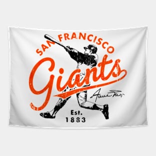 Retro Giants Willie Mays Tapestry