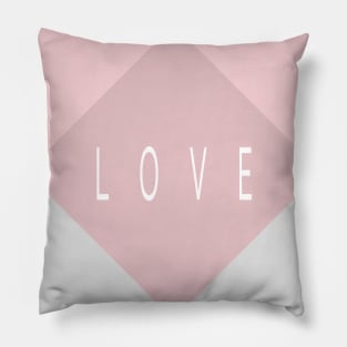 Love Heals - Pink and Silver Pillow