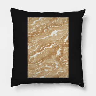 Travertine Stone Pattern Texture #12 Pillow