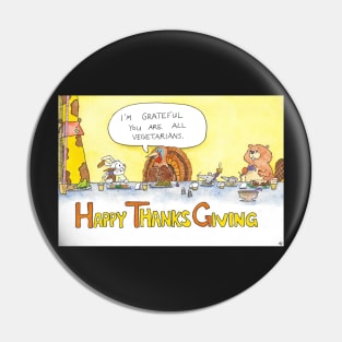 Vegetarian Thanks Giving Pin