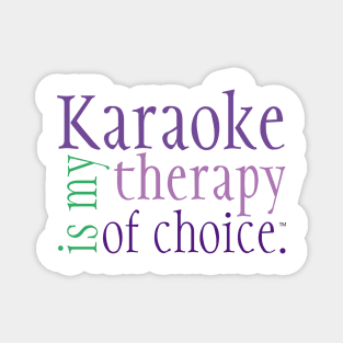 Karaoke Therapy Purple Magnet