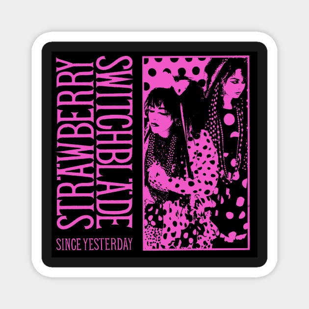 Strawberry Switchblade Magnet by vintage-glow