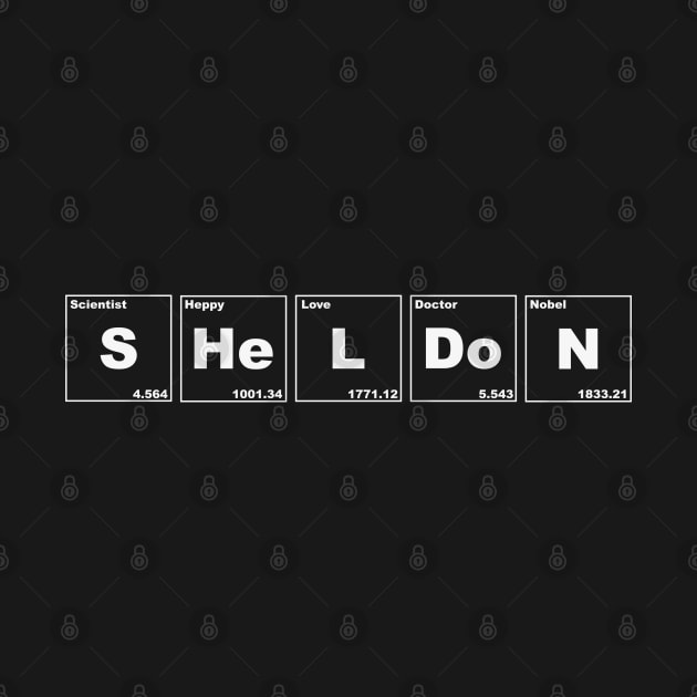 Sheldon in chemical elements by Evgenija.S