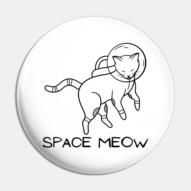 Space Meow Pin by Purrestrialco