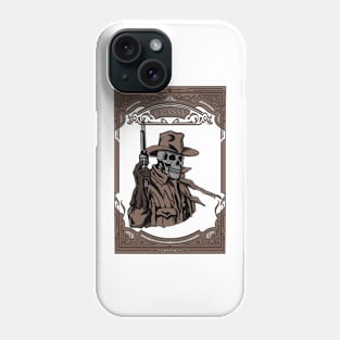 Vintage Skull Cowboy #7 Phone Case