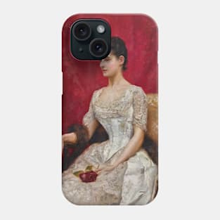 Lady in White by Julius LeBlanc Stewart Phone Case