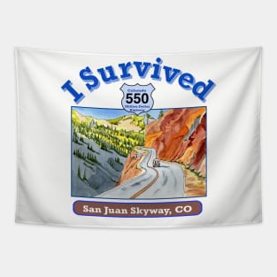 I Survived Hwy 550 Colorado, San Juan Skyway Tapestry