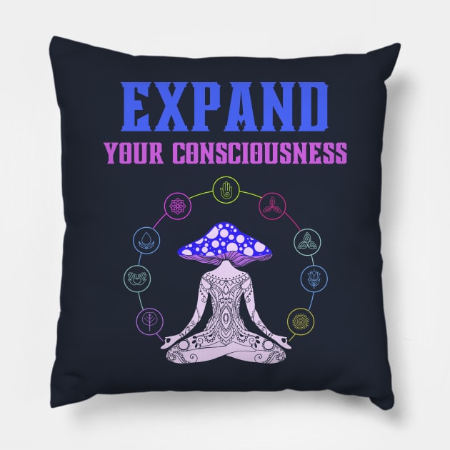 Expand Your Consciousness Pillow by soulfulprintss8