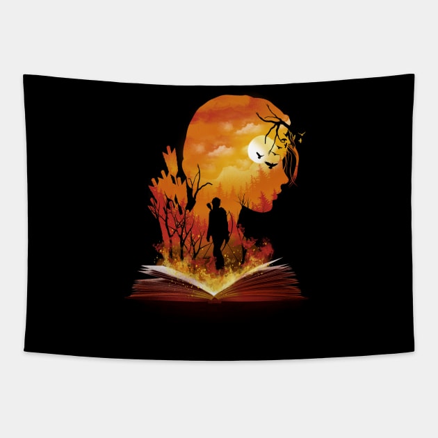 Book of Dystopia Tapestry by DANDINGEROZZ