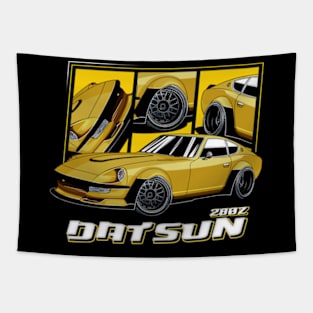 Yellow Datsun 280z Widebody JDM Tapestry