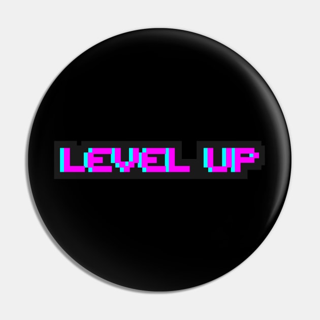 Level Up -Purple Bold Pin by Just In Tee Shirts