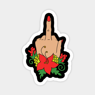 A Lovely Middle Finger Bouquet Magnet