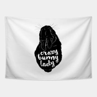 Crazy Bunny Lady Tapestry