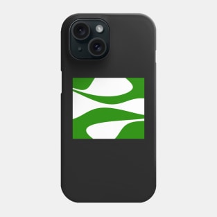 Abstract pattern - green and white. Phone Case