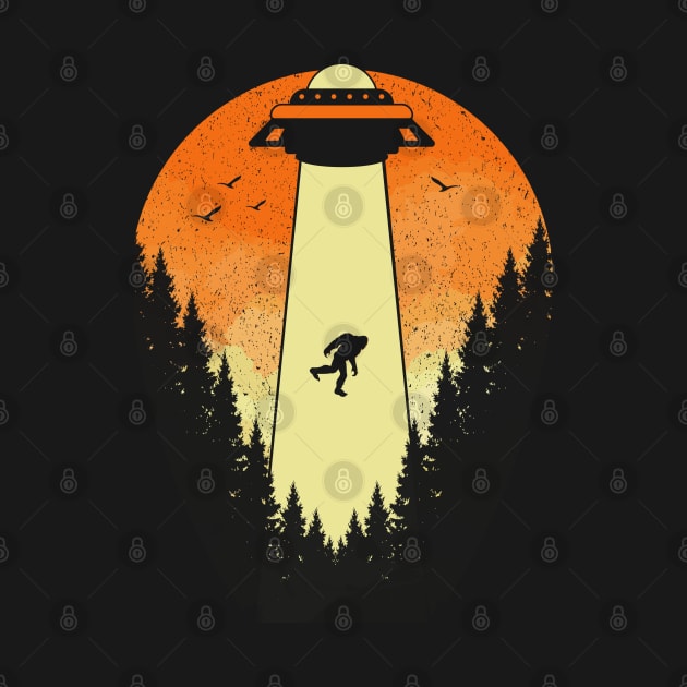 Bigfoot Ufo Abduction by Tesszero