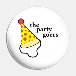 The Backrooms - The Partygoers - Black Outlined Design Pin