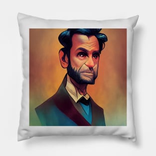 Abraham Lincoln Portrait | Anime style Pillow