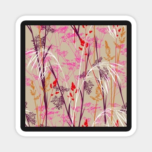 in the wild meadow - beige-pink Magnet