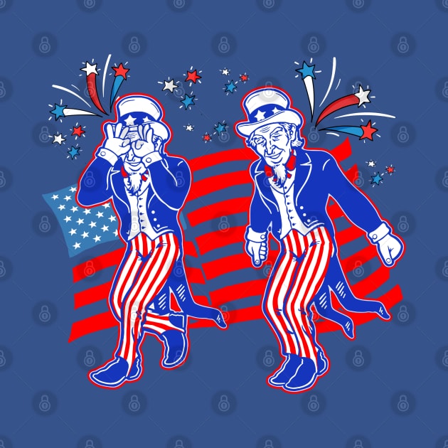 Uncle Sam Griddy Dance Funny 4th Of July USA Independence Day by StarMa