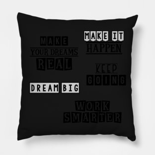 Make your dreams real - sticker pack Pillow