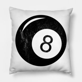Eight Ball Distressed T-Shirt Pillow