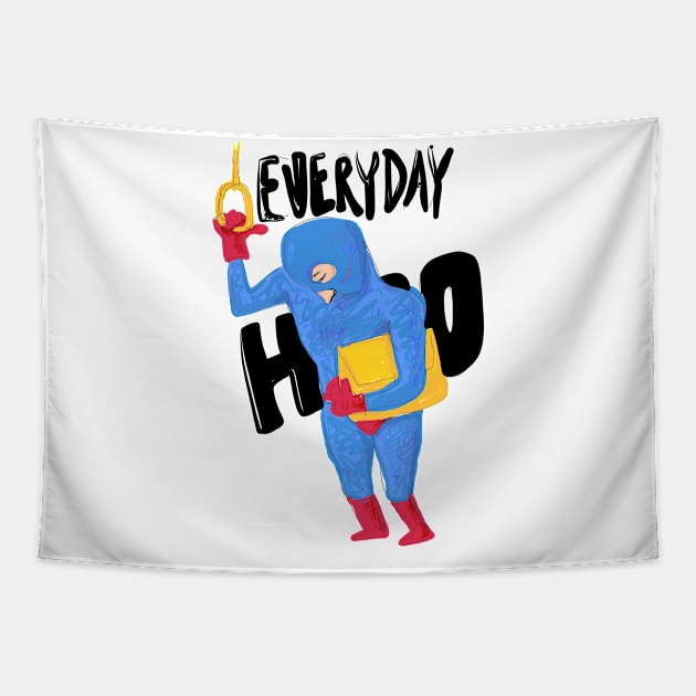 everyday hero Tapestry by justduick