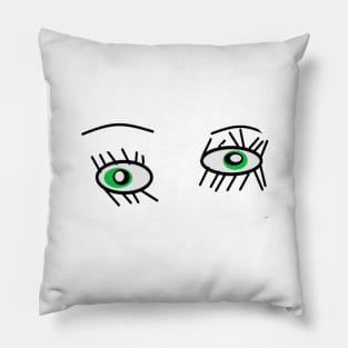 Green Eyes Pillow