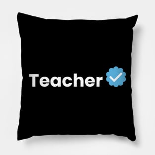 Teacher Verification Pillow