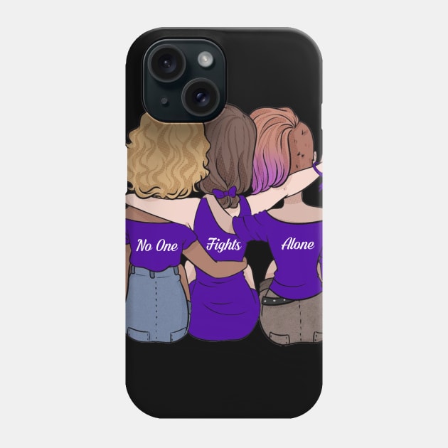 Pancreatic cancer Awareness T-Shirt for Women Phone Case by Elliottda