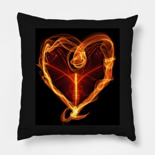 Burning Love Heart Pillow