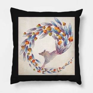 wolf cercle Pillow