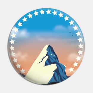 Movie Mountain Pin