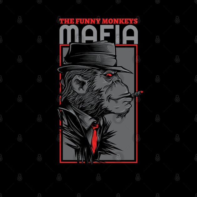 The funny monkey mafia by TeeZona