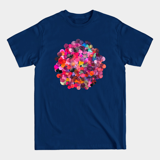 Overlapped Watercolor Dots - Colorful - T-Shirt