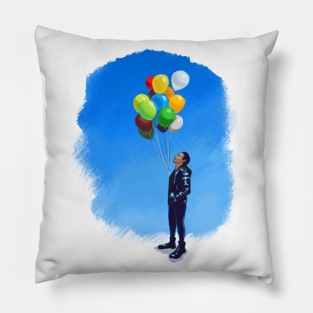 Umbrella Academy - Ben Hargreeves & Balloons Pillow by brainbag