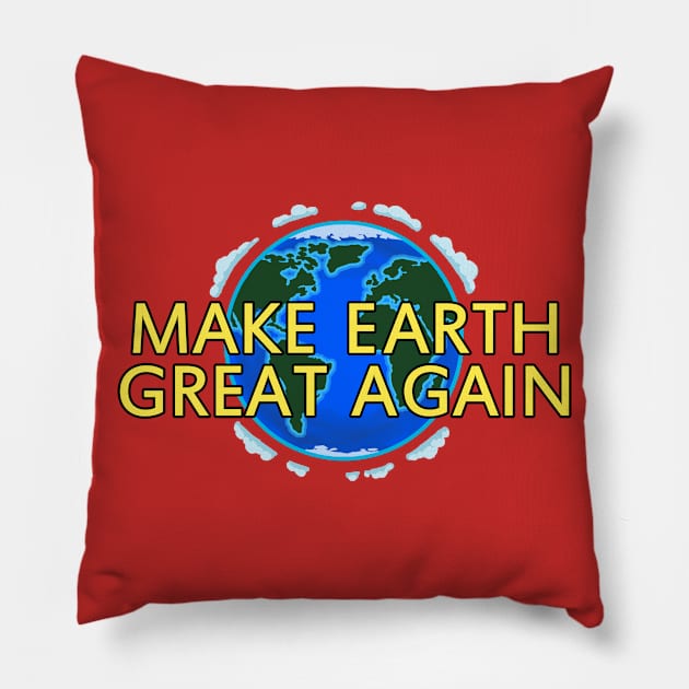 MEGA - Make Earth Great Again - Standard Design Pillow by BeveridgeArtworx