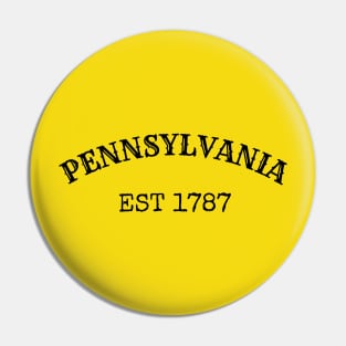 Pennsylvania Est 1787 Pin