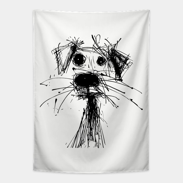 dog pet pooch Tapestry by Supertrooper