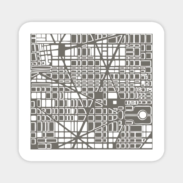 Large city map Magnet by Alexzel